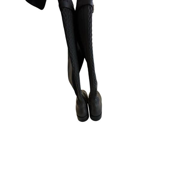 Cole Haan Women's Brown Stretch Rockland Tall Leather Riding Boots Size 7 - Picture 7 of 8